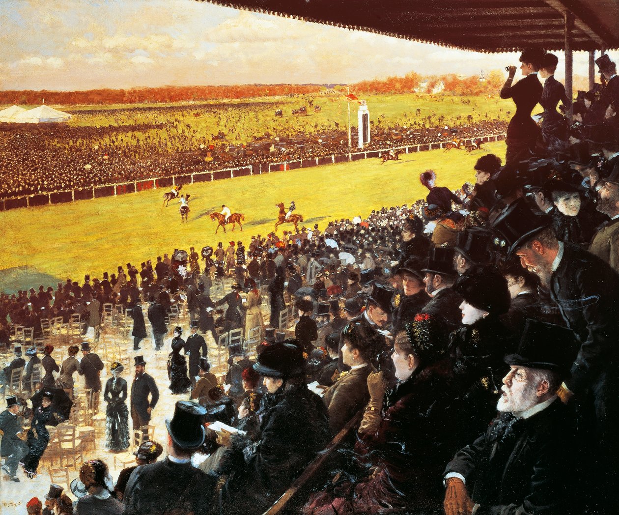 Kisat Longchampsissa tekijältä Giuseppe or Joseph de Nittis