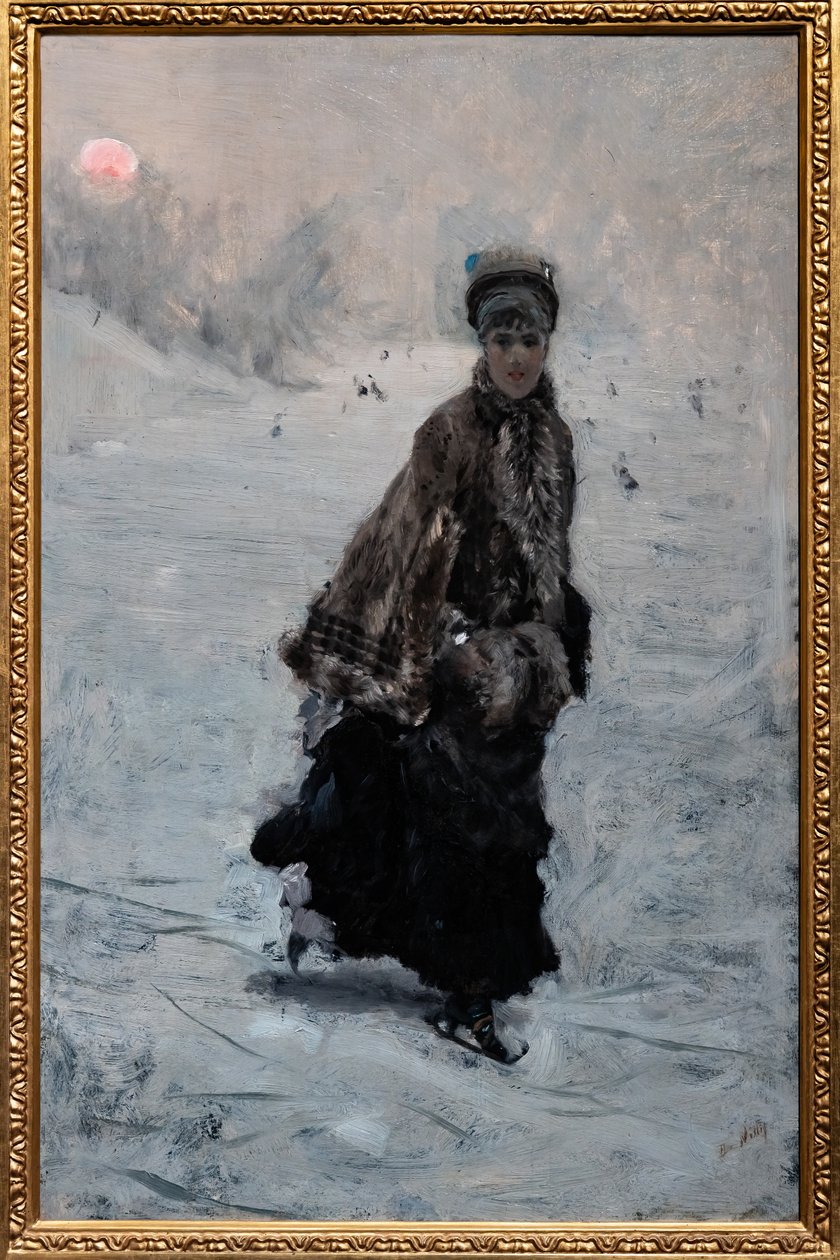 Luistelija tekijältä Giuseppe or Joseph de Nittis