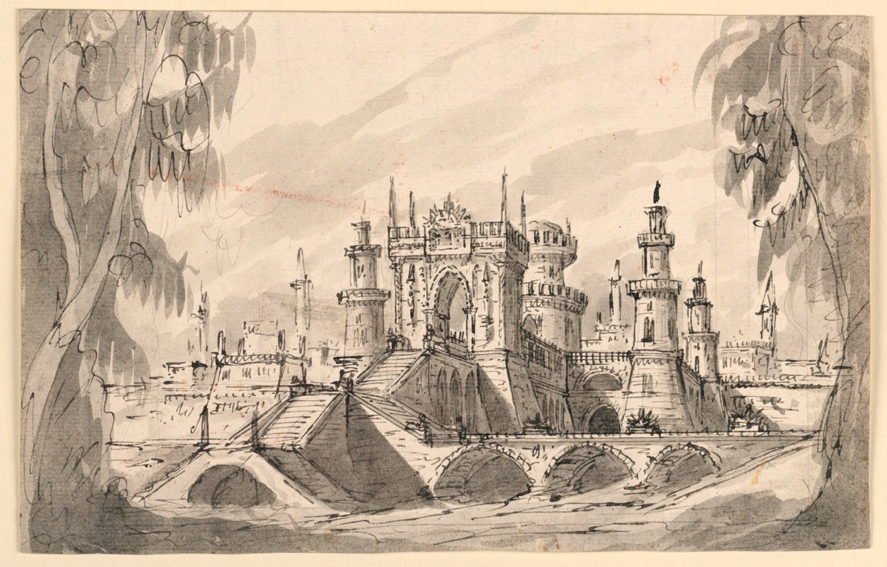 Lavastus, Citadel on a River tekijältä Giuseppino Galliari