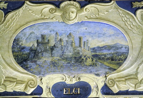 Elci, sarjasta Cartouches, jotka kuvaavat kuvia Conte Pannochieschi d