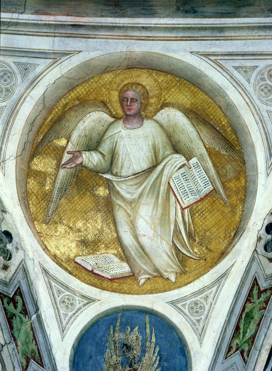 Enkeli silmässä, 1360-70 tekijältä Giusto di Giovanni de Menabuoi