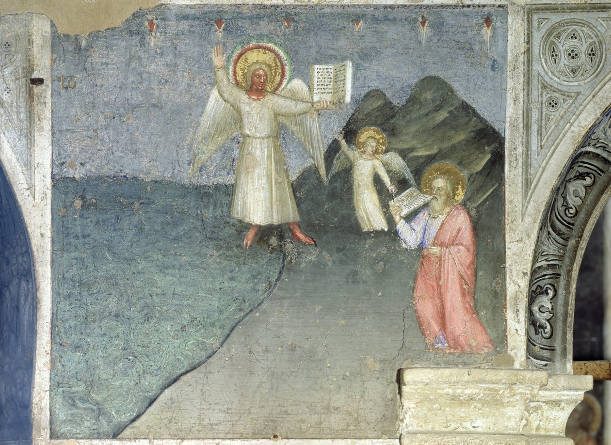 St. John Eating the Book, 1360-70 tekijältä Giusto di Giovanni de Menabuoi