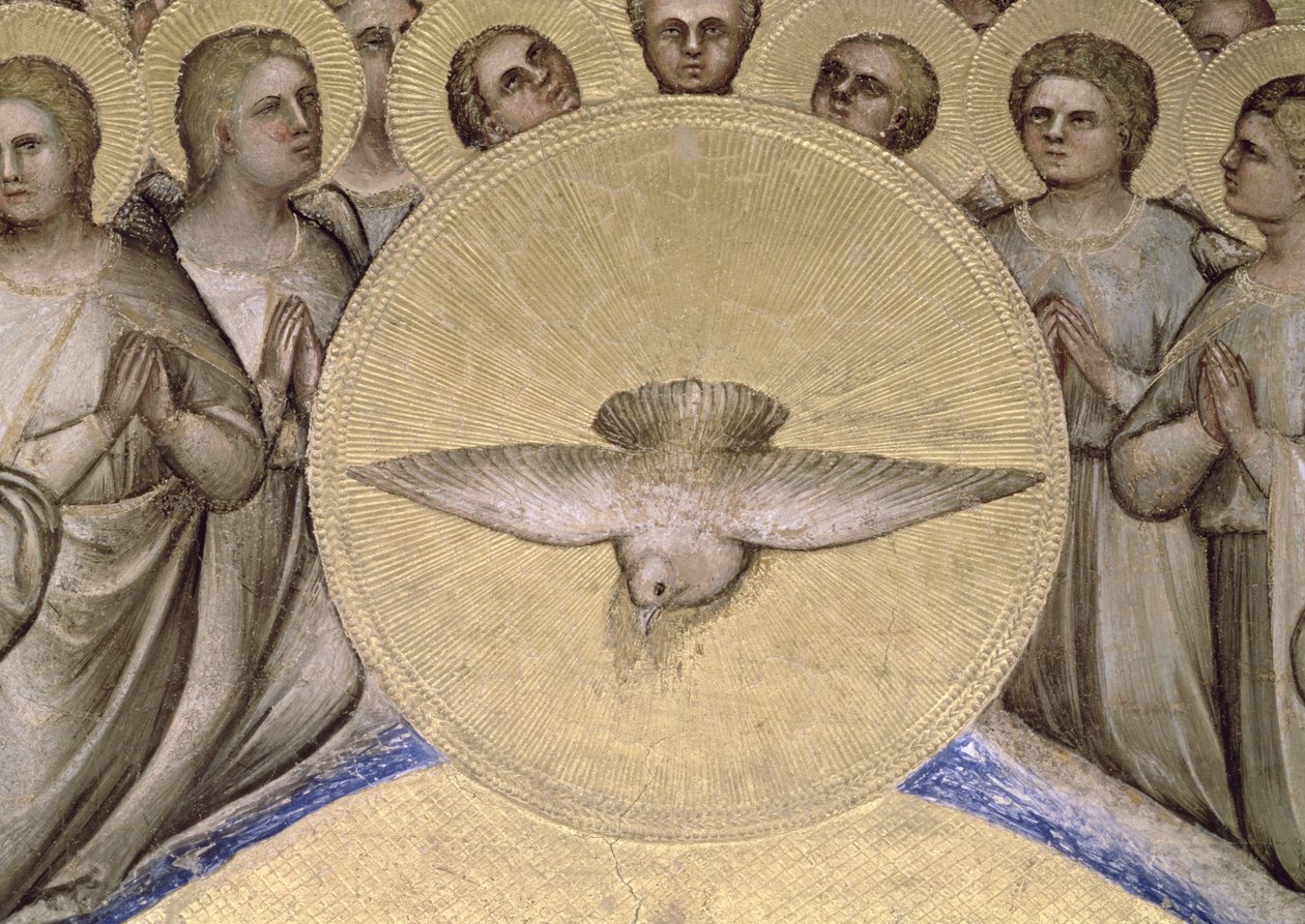 Pyhän Hengen kyyhkynen, 1360-70 tekijältä Giusto di Giovanni de Menabuoi