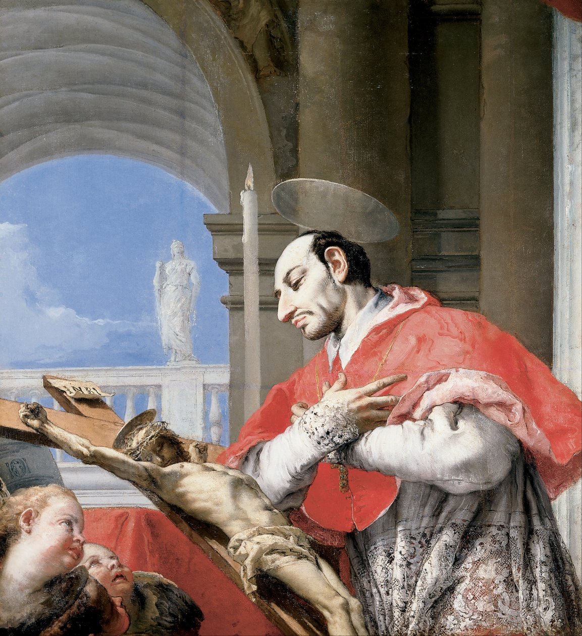 Pyhä Charles Borromeo tekijältä Giovanni Battista Tiepolo