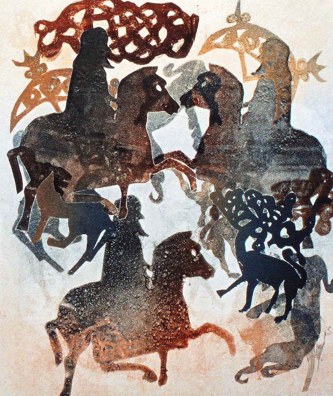 Meigle 11, 2000 (monoprintti) tekijältä Gloria Wallington