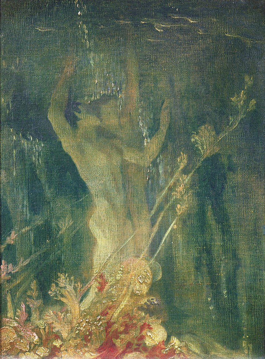 Meren alla, n. 1915 tekijältä Glyn Warren Philpot