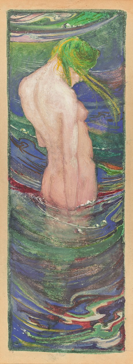 Merenneito, c. 1902-03 (akvarelli ja guassi) tekijältä Glyn Warren Philpot