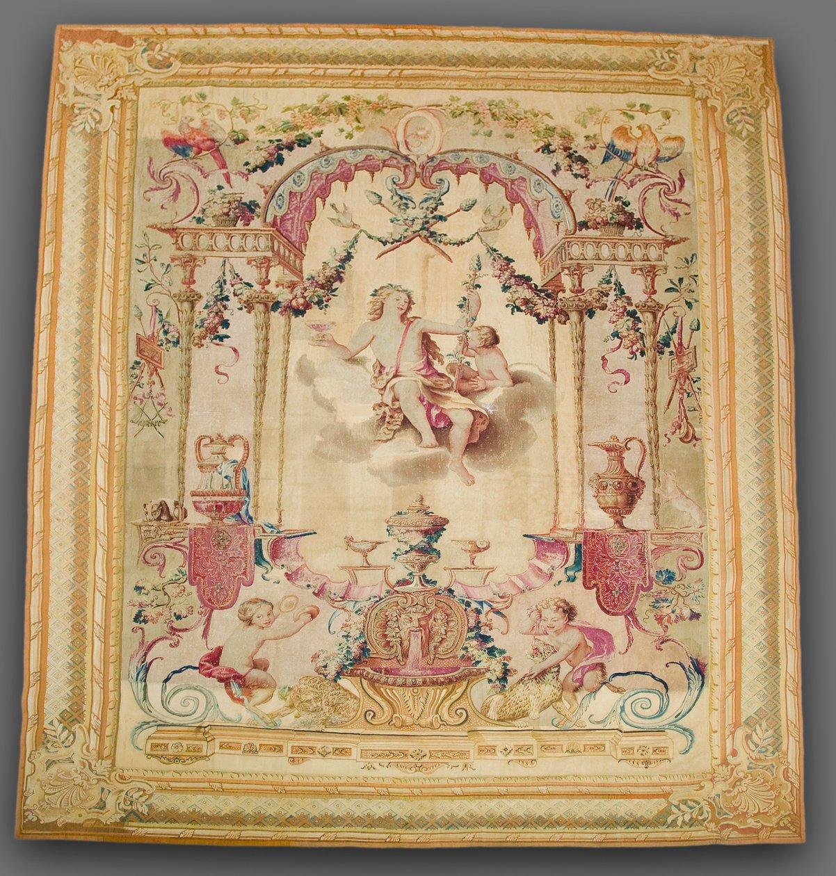 Estacions: Tardor, Bacus, 1700. finlandès tekijältä Gobelins