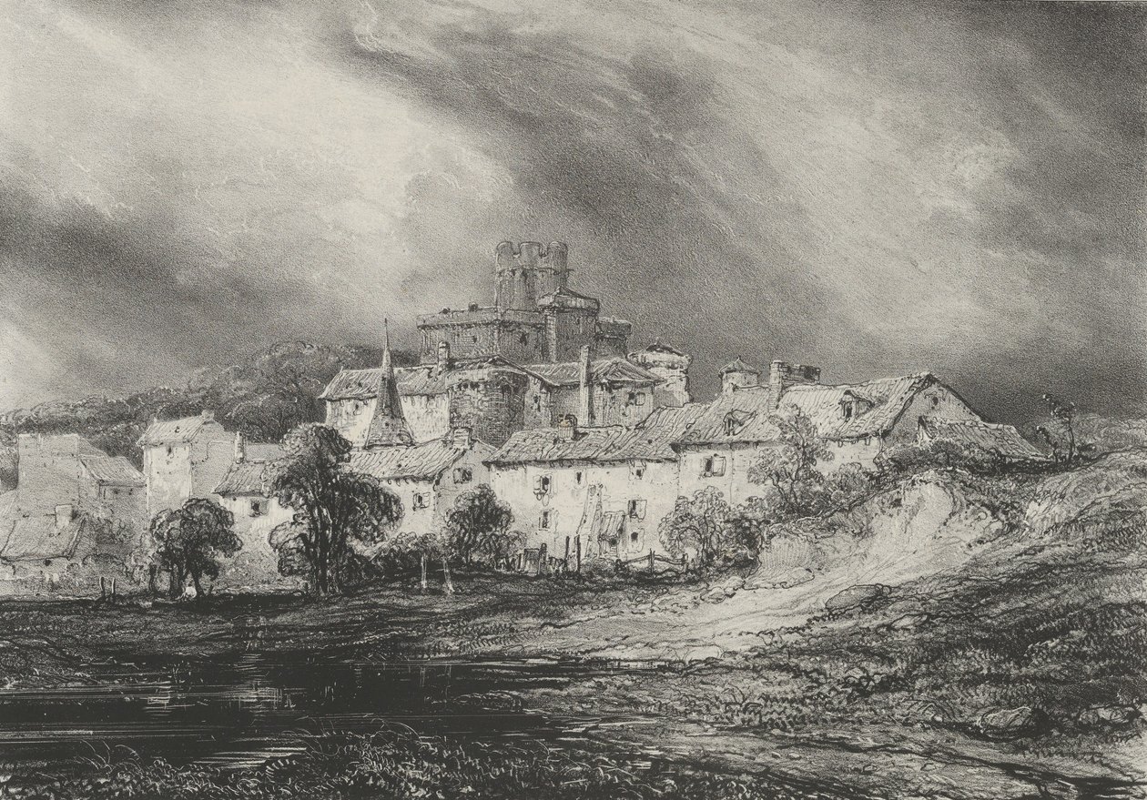 Pont-Gibaudin linna, 1830. tekijältä Godefroy Engelmann