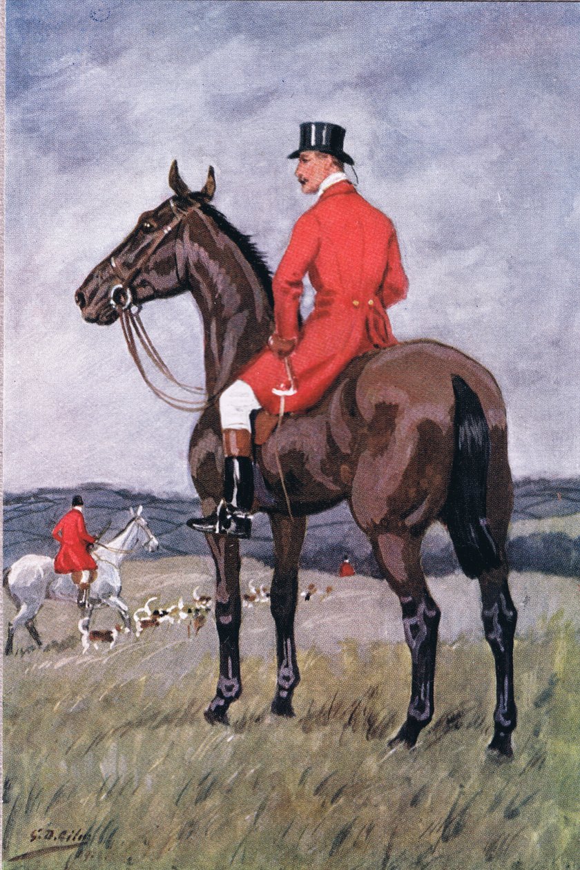 Tulvien ja peltojen mukaan: Ja yksi, joka ratsasti tummanruskealla ratsulla, T. N. Foulisin julkaisemasta Adam Lindsay Gordonin runoista, 1912 tekijältä Godfrey Douglas Giles