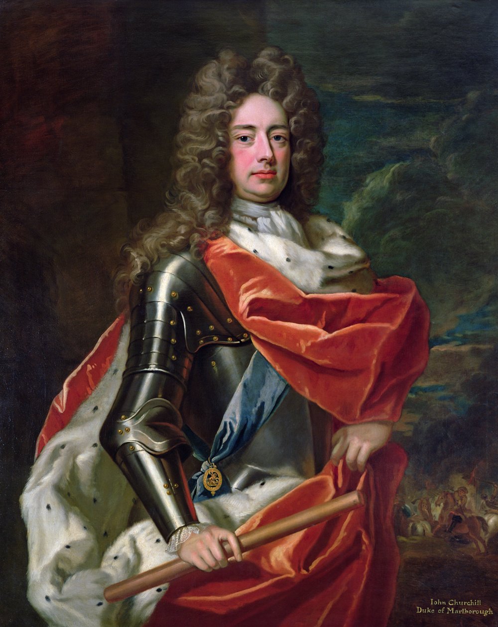 John Churchillin (1650-1722) muotokuva, Marlboroughin ensimmäinen herttua tekijältä Godfrey Kneller