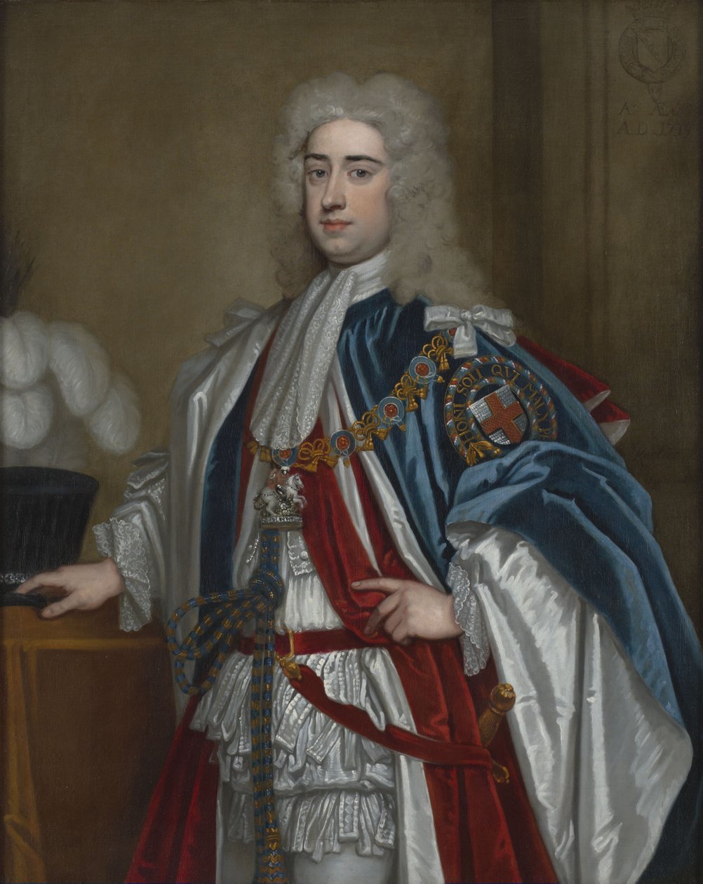 Lionel Sackvillen, Dorsetin ensimmäisen herttuan (1688-1765) muotokuva tekijältä Godfrey Kneller