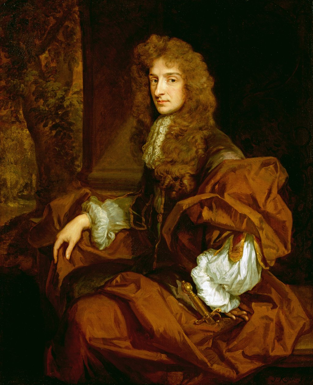 Sir Charles Sedleyn (1639-1701) muotokuva 1687 tekijältä Godfrey Kneller