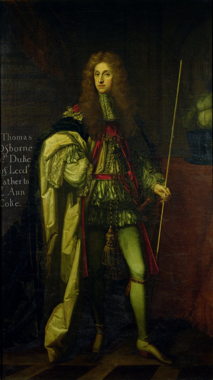 Thomas Osbornen, Leedsin 1. herttuan (1631-1712) muotokuva tekijältä Godfrey Kneller