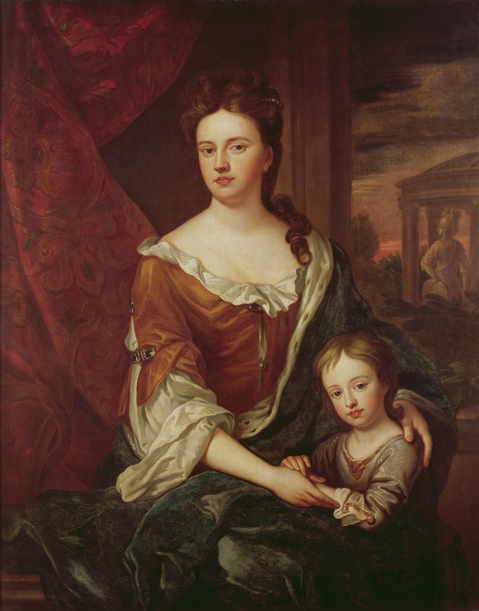Kuningatar Anne ja William, Gloucesterin herttua tekijältä Godfrey Kneller