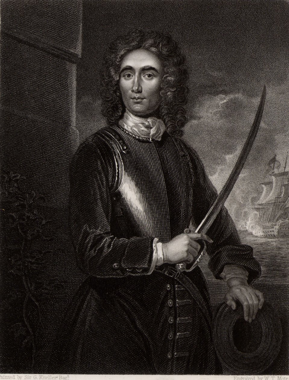 John Benbowin muotokuva tekijältä Godfrey (after) Kneller