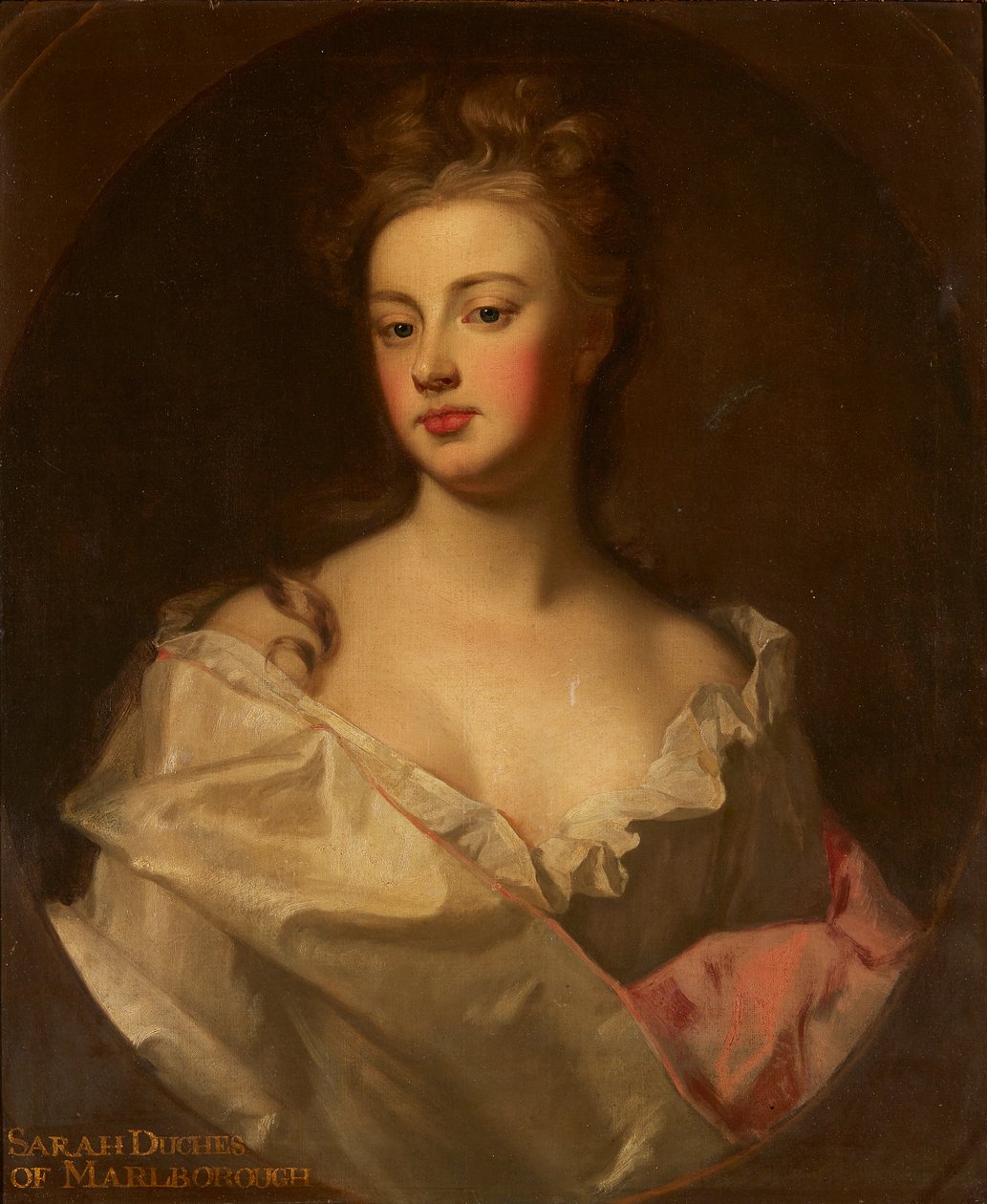 Marlboroughin herttuattaren Sarahin muotokuva (öljy kankaalle) tekijältä Godfrey (circle of) Kneller