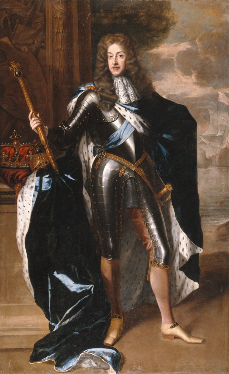 James II (öljy kankaalle) tekijältä Godfrey (follower of) Kneller