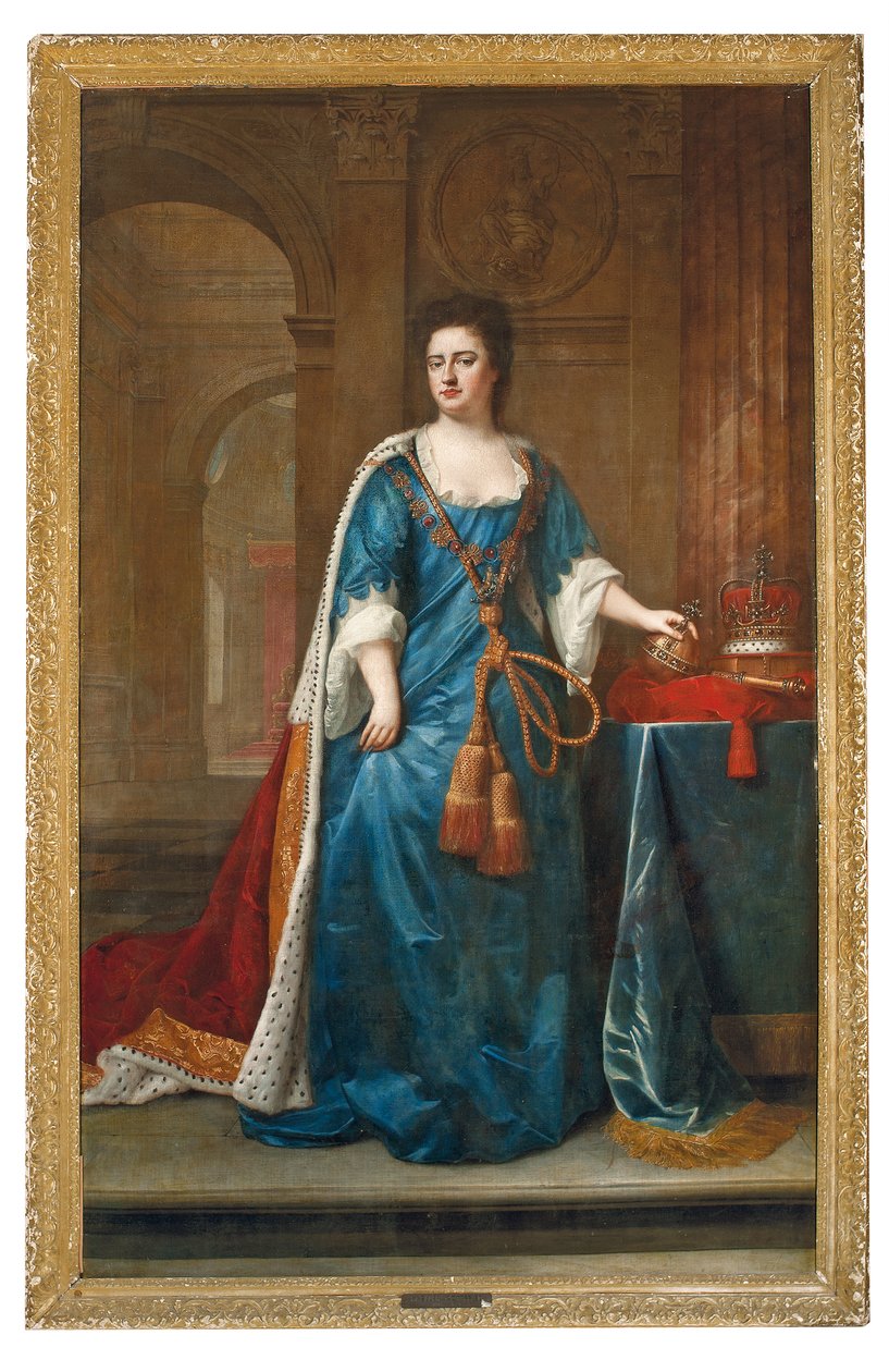 Kuningatar Annen muotokuva (1665-1714) tekijältä Godfrey (studio of) Kneller