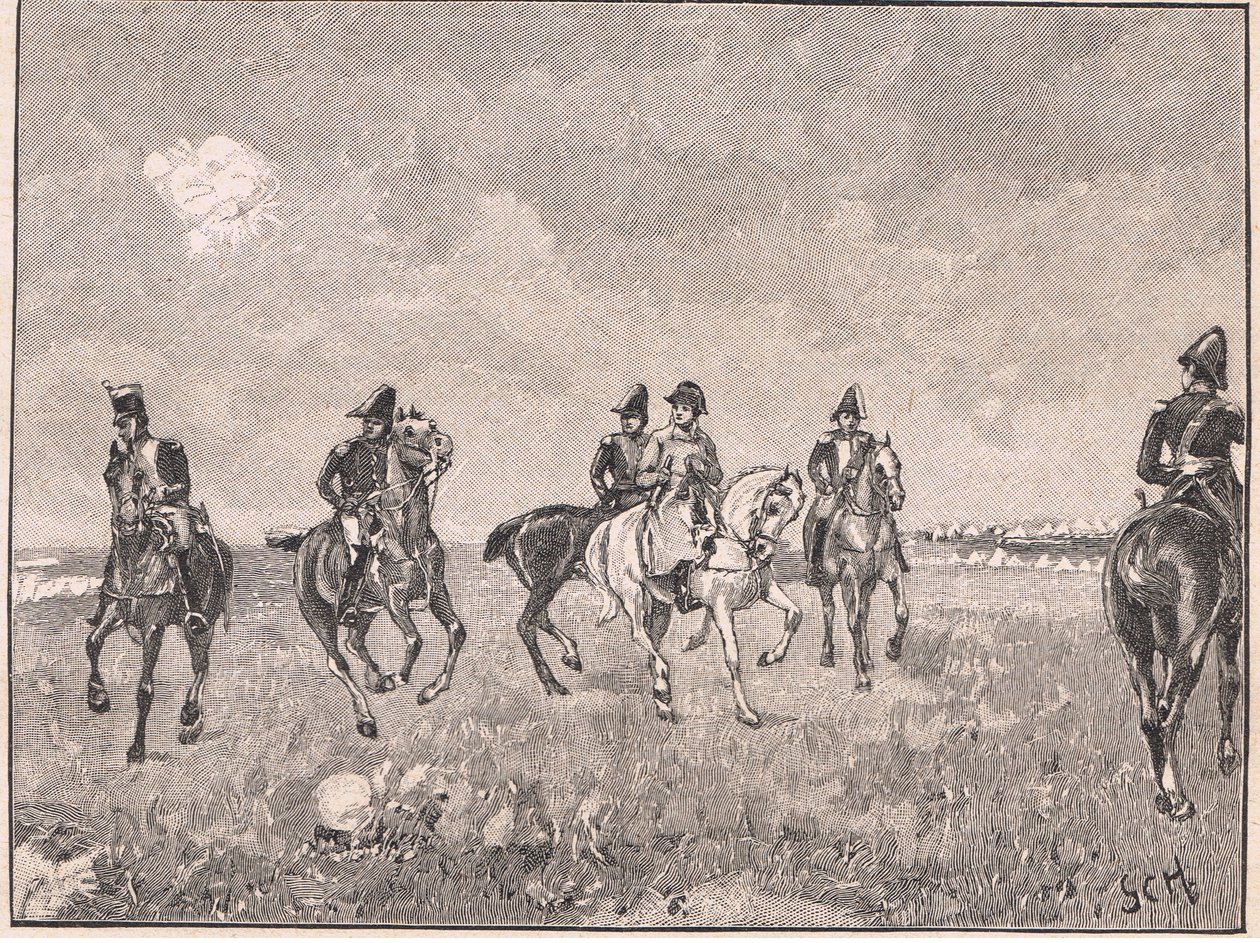 Napoleon ja hänen sviittinsä Boulognessa 1803 jKr tekijältä Godfrey C. Hindley