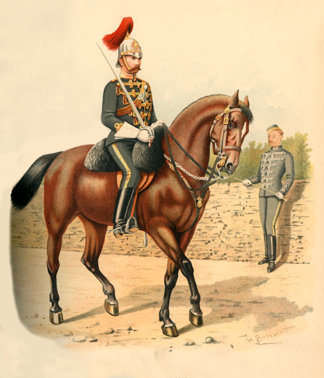 6. ratsuväen husaarirykmentti, Kanada, 1890. tekijältä Godfrey Douglas Giles