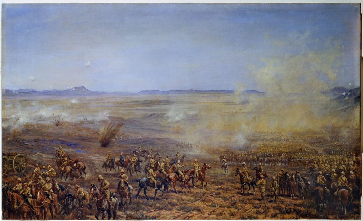 Ranskan ratsuväen prikaatin eteneminen Kimberleyn auttamiseksi, 13. helmikuuta 1900 tekijältä Godfrey Douglas Giles