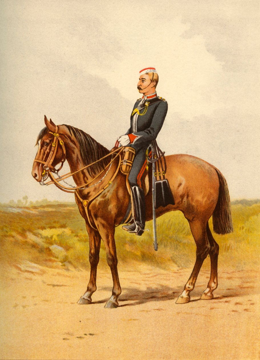 Queensin oma kuninkaallinen rykmentti - Staffordshire Yeomanry, 1890. tekijältä Godfrey Douglas Giles