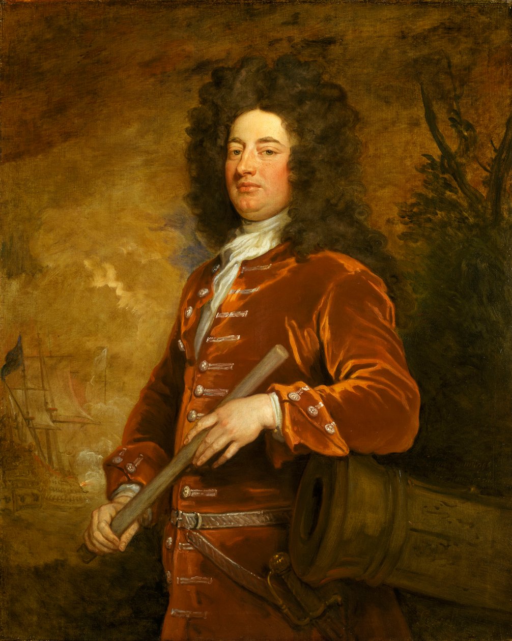 Amiraali Sir John Jennings (1664-1743) tekijältä Godfrey Kneller