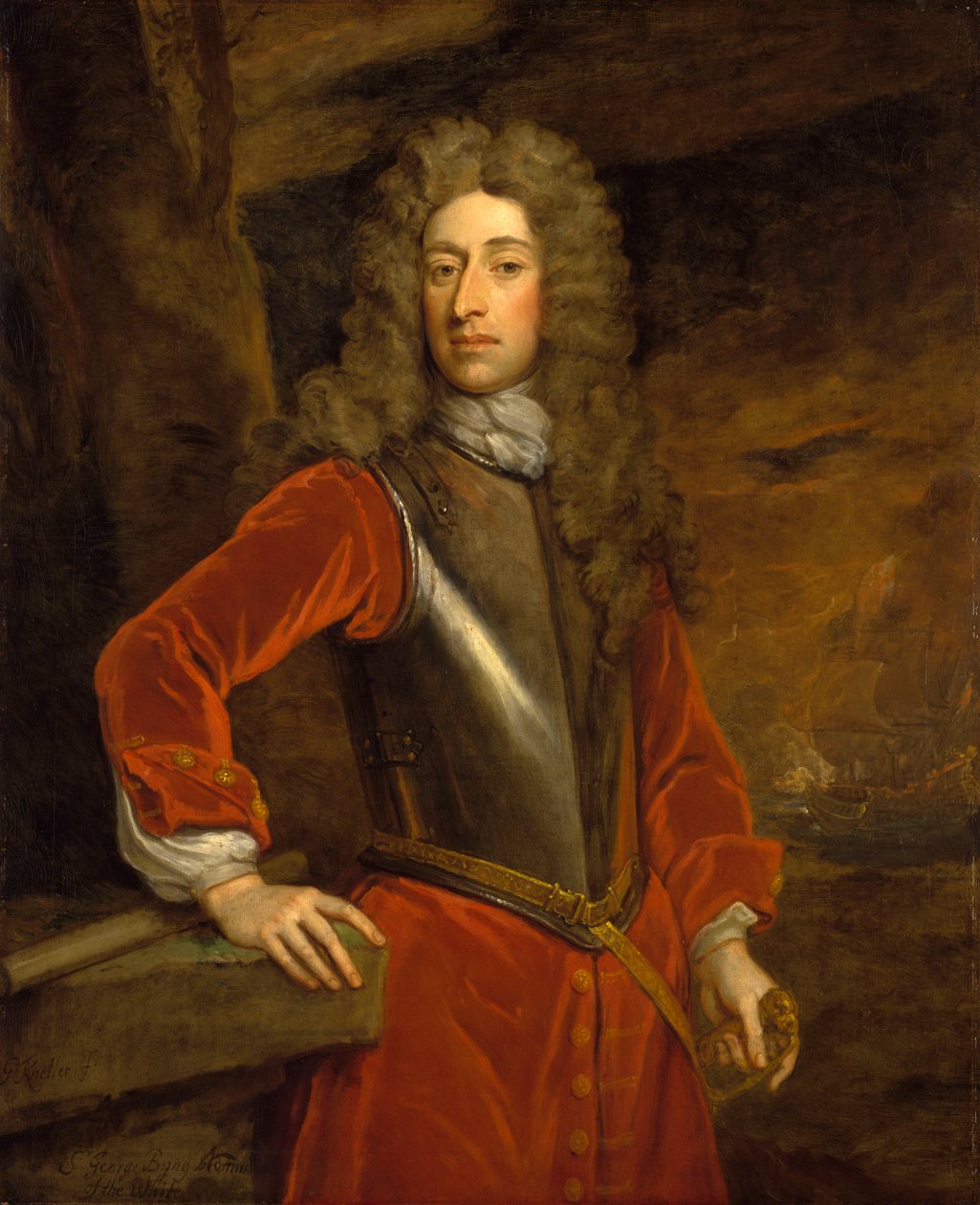 Laivaston amiraali George Byng tekijältä Godfrey Kneller