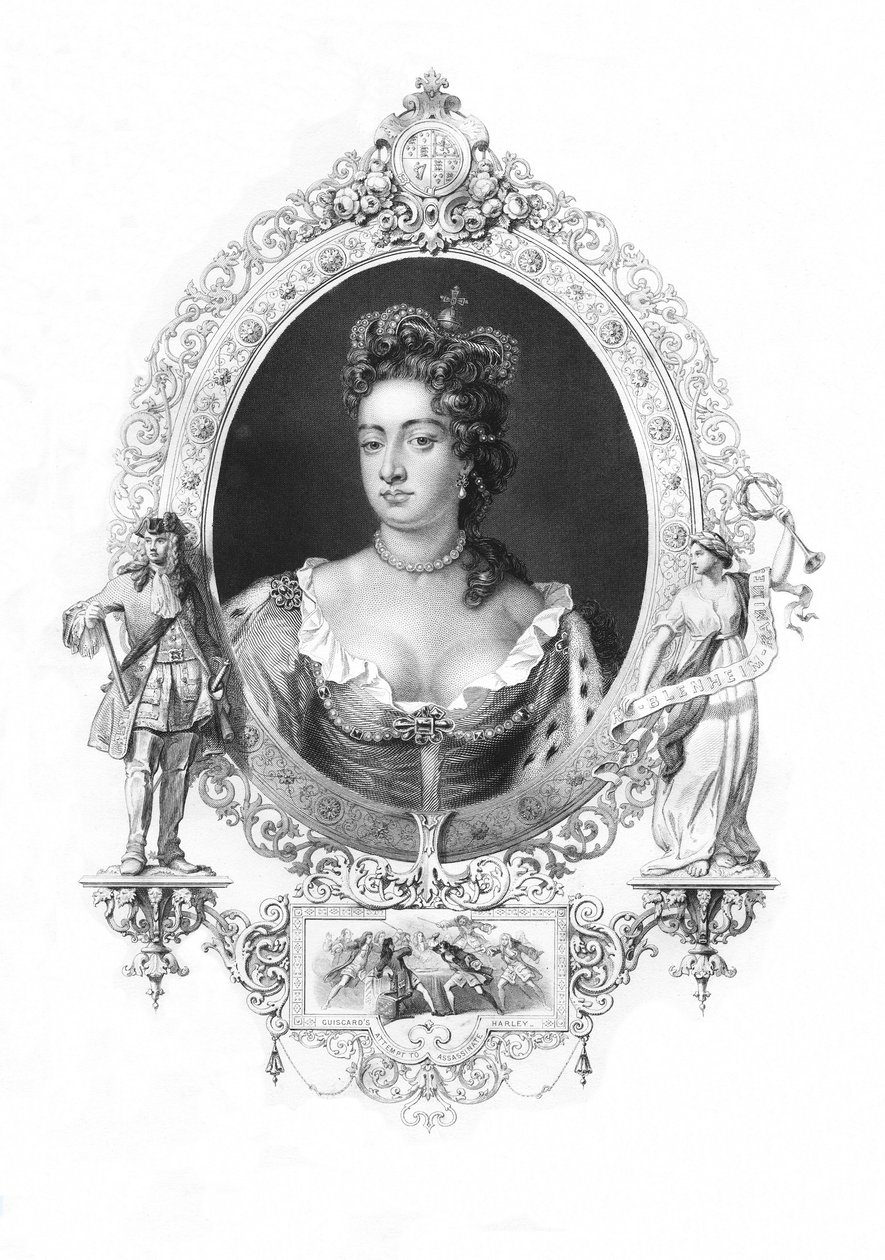 Anne Ison-Britannian kuningatar tekijältä Godfrey Kneller