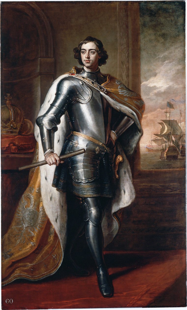 Pietari I Suuren muotokuva (Venäjän Pietari I tekijältä Godfrey Kneller