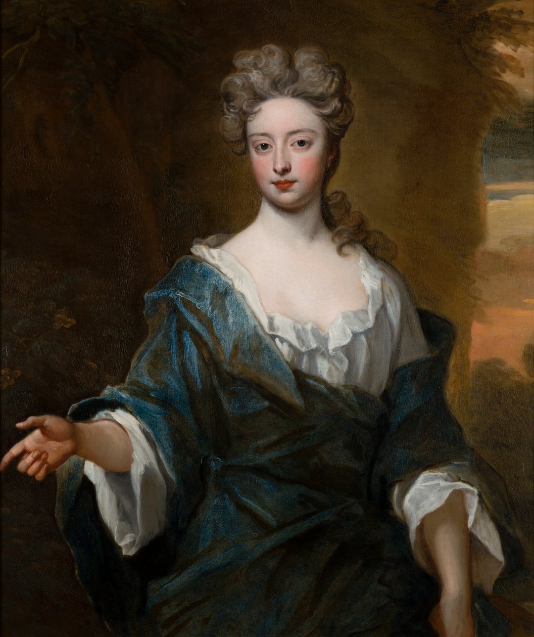 Warwickin kreivitär Charlotte Myddletonin (1679-1731) muotokuva, n. 1690-1723 (öljy kankaalle) tekijältä Godfrey Kneller