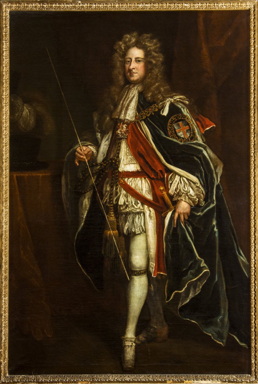 William Cavendishin, 4. jaarlin ja Devonshiren 1. herttuan muotokuva, n. 1690-1710 (öljy kankaalle) tekijältä Godfrey Kneller