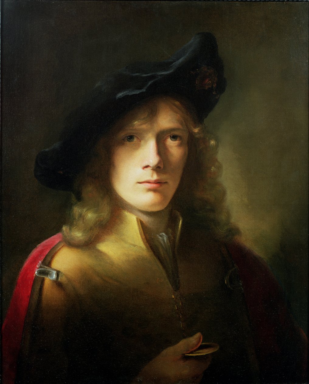Nuoren miehen muotokuva, jolla on mitali tekijältä Godfrey Kneller