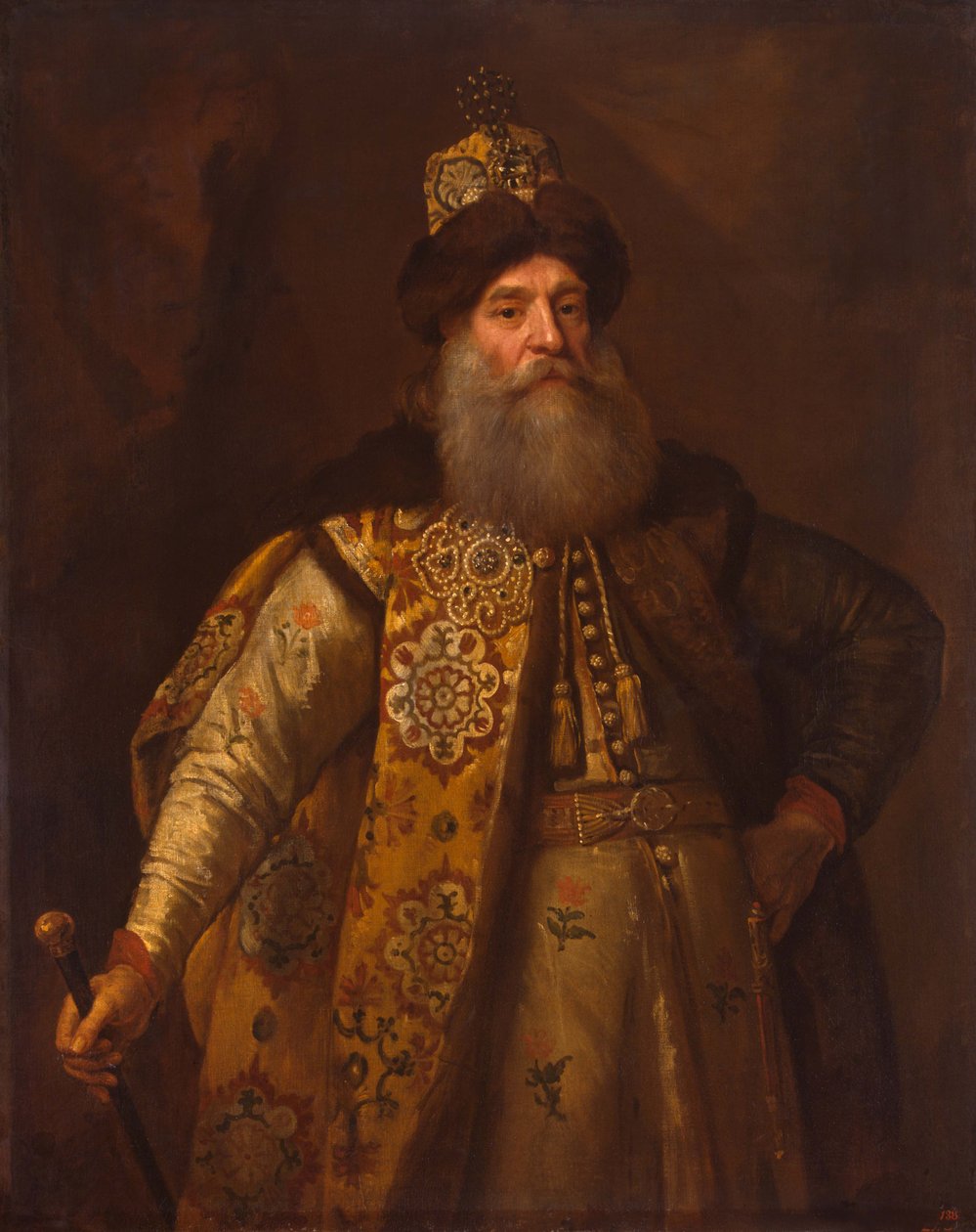 Suurlähettiläs Pjotr Ivanovitš Potjomkinin muotokuva 1617-1700, 1682 tekijältä Godfrey Kneller