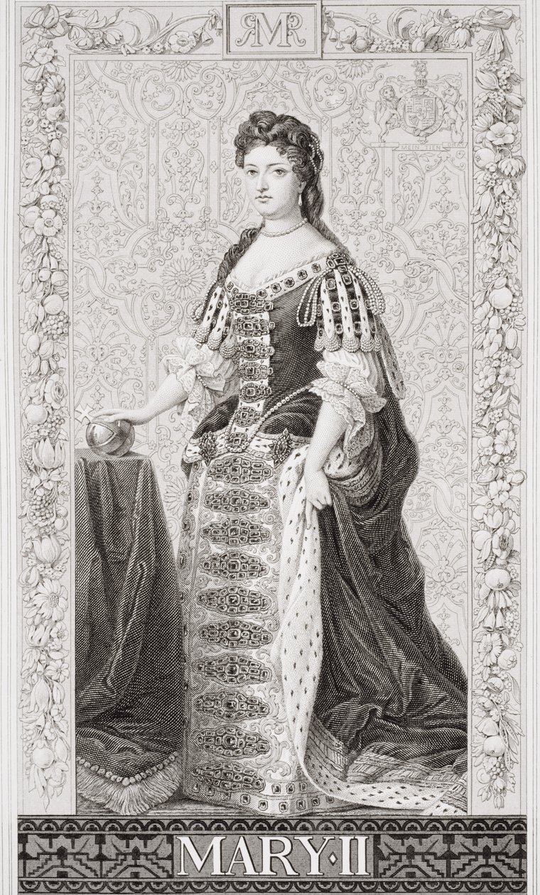 Queen Mary II (1662-94) Englannin ja Skotlannin historian kuvituksista, osa II tekijältä Godfrey Kneller