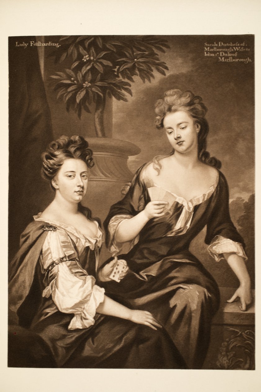 Sarah, Marlboroughin herttuatar ja Lady Fitzharding, pubi. 1902 (kollotyyppi) tekijältä Godfrey Kneller