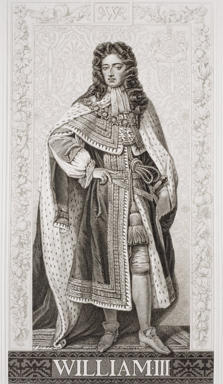 William III (1650-1702) teoksesta "Englannin ja Skotlannin historian kuvituksia" osa II tekijältä Godfrey Kneller