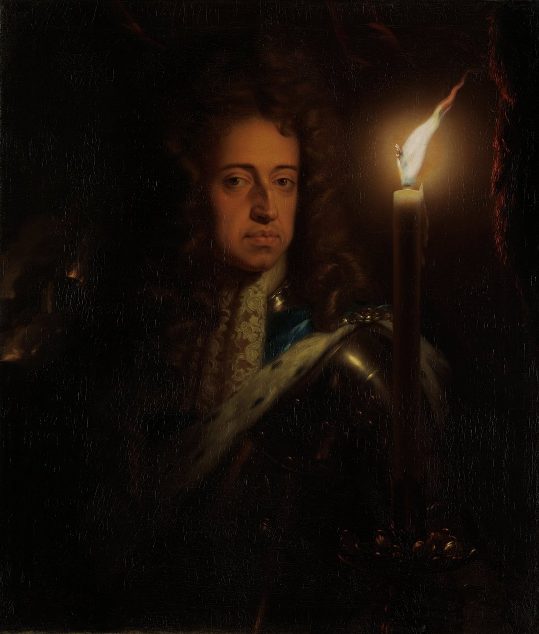 Vilhelm III Oranssin muotokuva 1650-1702 tekijältä Godfried Cornelisz Schalcken