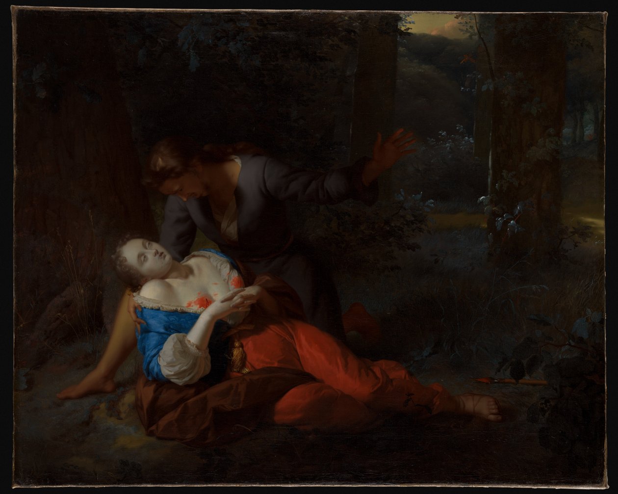 Cephalus ja Procris tekijältä Godfried Schalcken