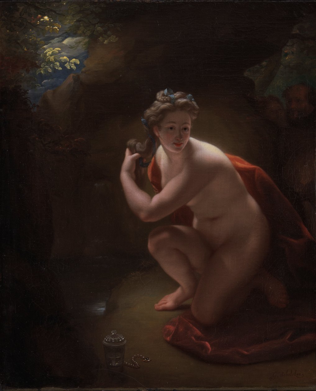 Susanna ja vanhimmat tekijältä Godfried Schalcken