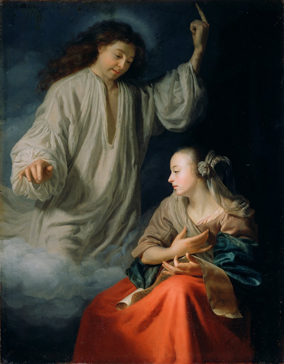Marian ilmestys tekijältä Godfried Schalcken