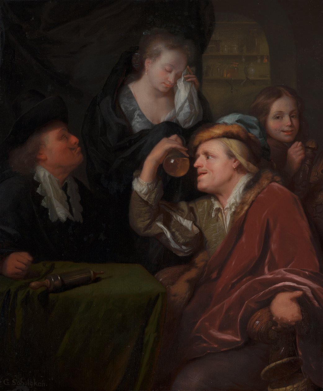 Lääkärintarkastus tekijältä Godfried Schalcken