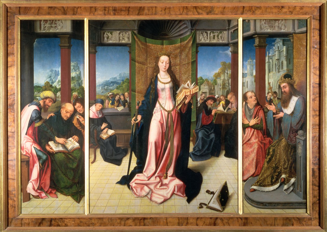 Huonekalut ja erilaiset esineet 1100- ja 1300-luvuilta tekijältä Goossen van der Weyden