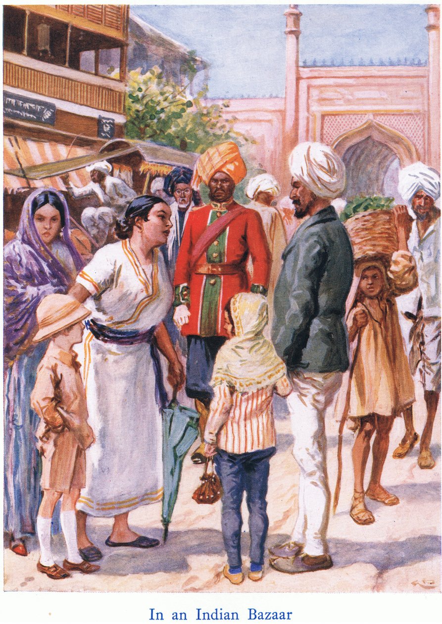 Intian basaarissa tekijältä Gordon Frederick Browne