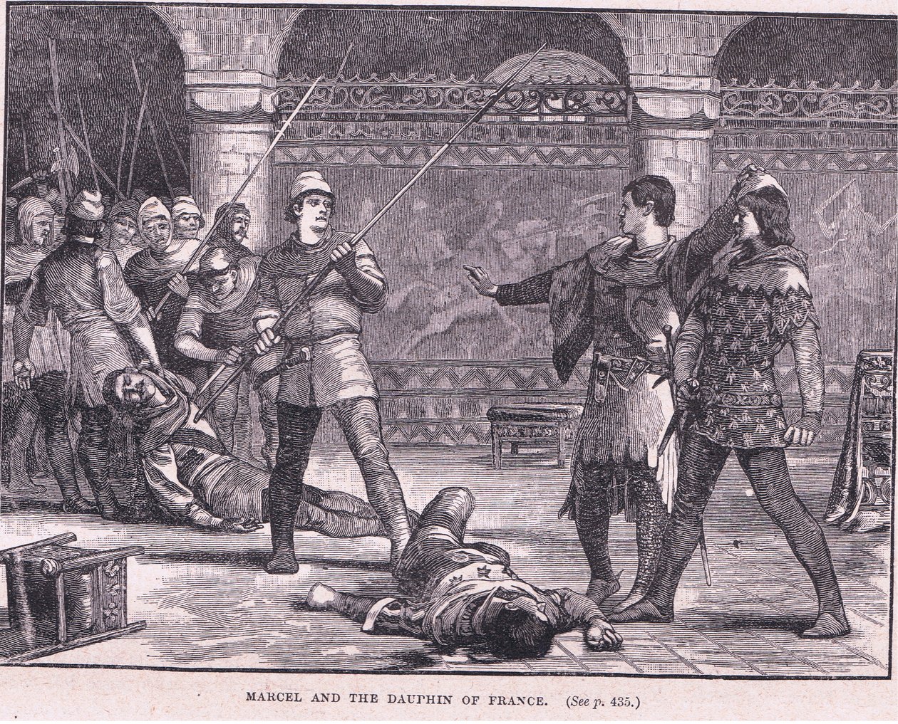 Marcel ja ranskalainen Dauphin 1358 jKr tekijältä Gordon Frederick Browne