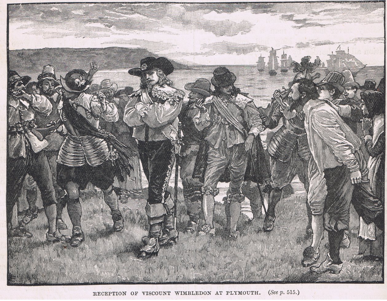 Varakreivi Wimbledonin vastaanotto Plymouthissa 1626 tekijältä Gordon Frederick Browne
