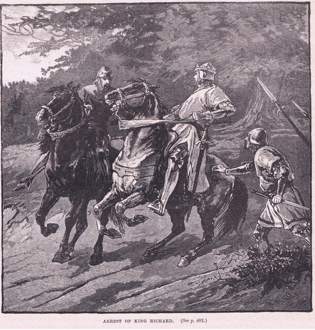Kuningas Richardin pidätys 1339 jKr tekijältä Gordon Frederick Browne