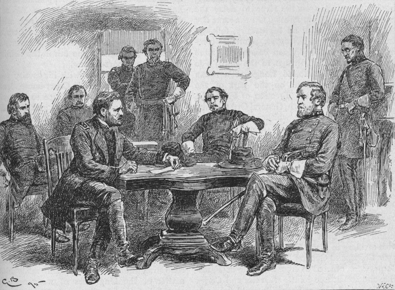 General Grant Reading The Terms of Rendering, 1895, 1902 tekijältä Gordon Frederick Browne