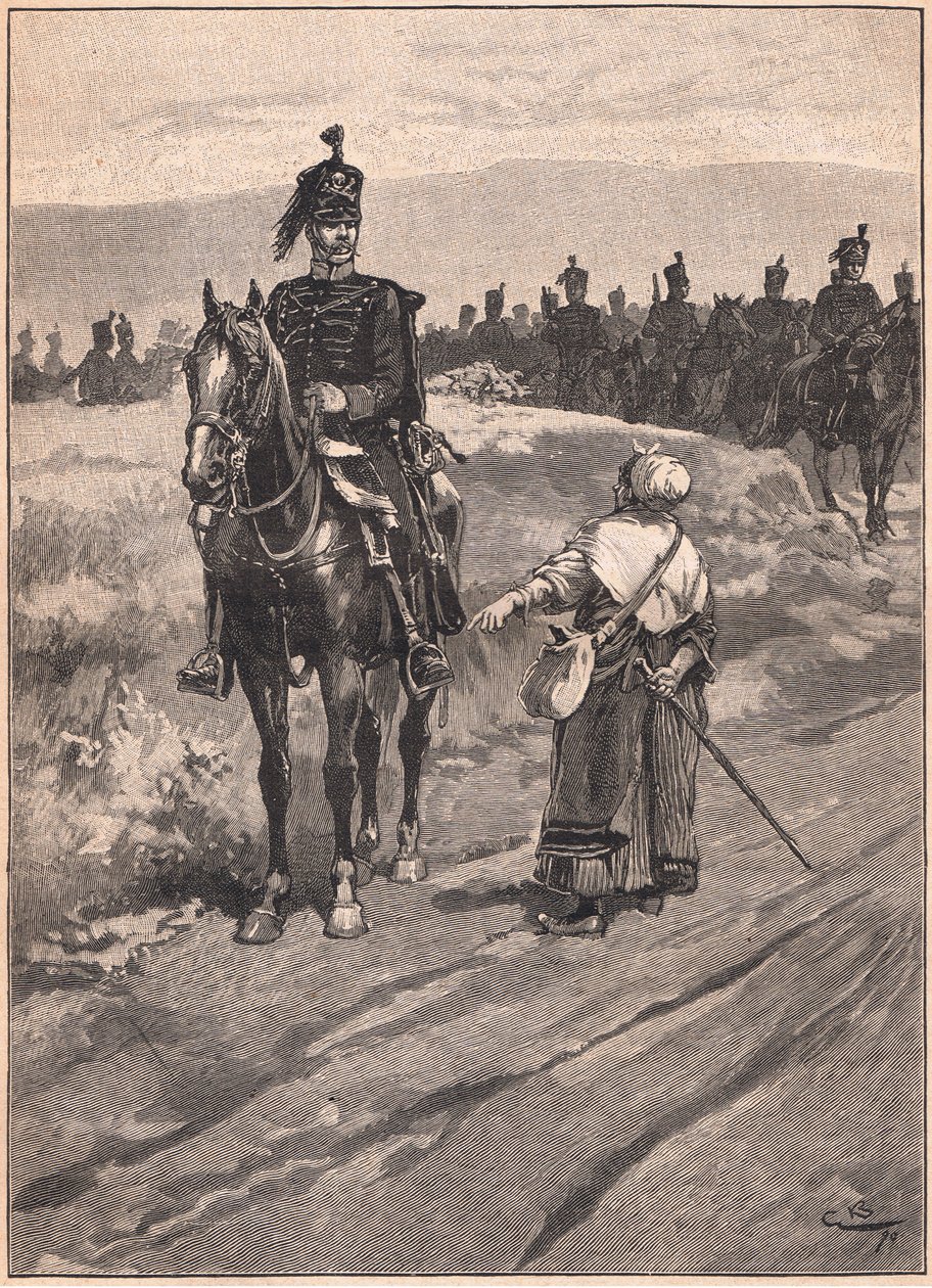 Brunswickin herttua ja hänen husaarit (mustat brunswickerit) jKr 1810 tekijältä Gordon Frederick Browne